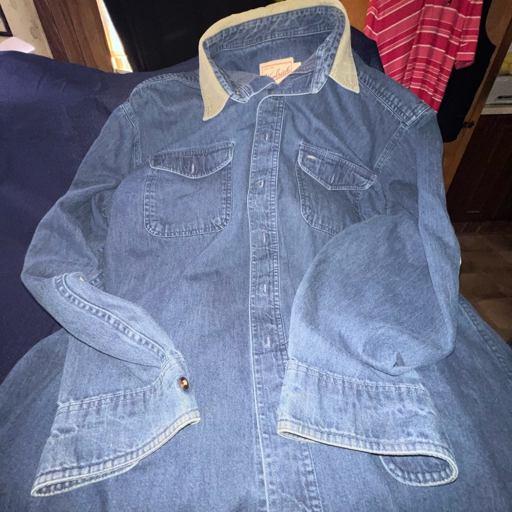 Woolrich long sleeve denim shirt